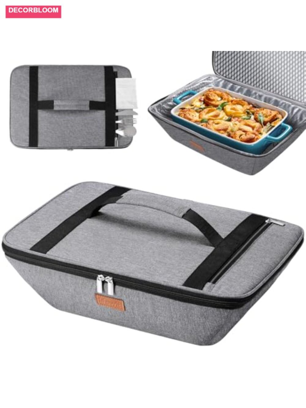 Insulated Casserole Carrier Thermal Lasagna Lugger Tote Fits 9x13 Baking Dish